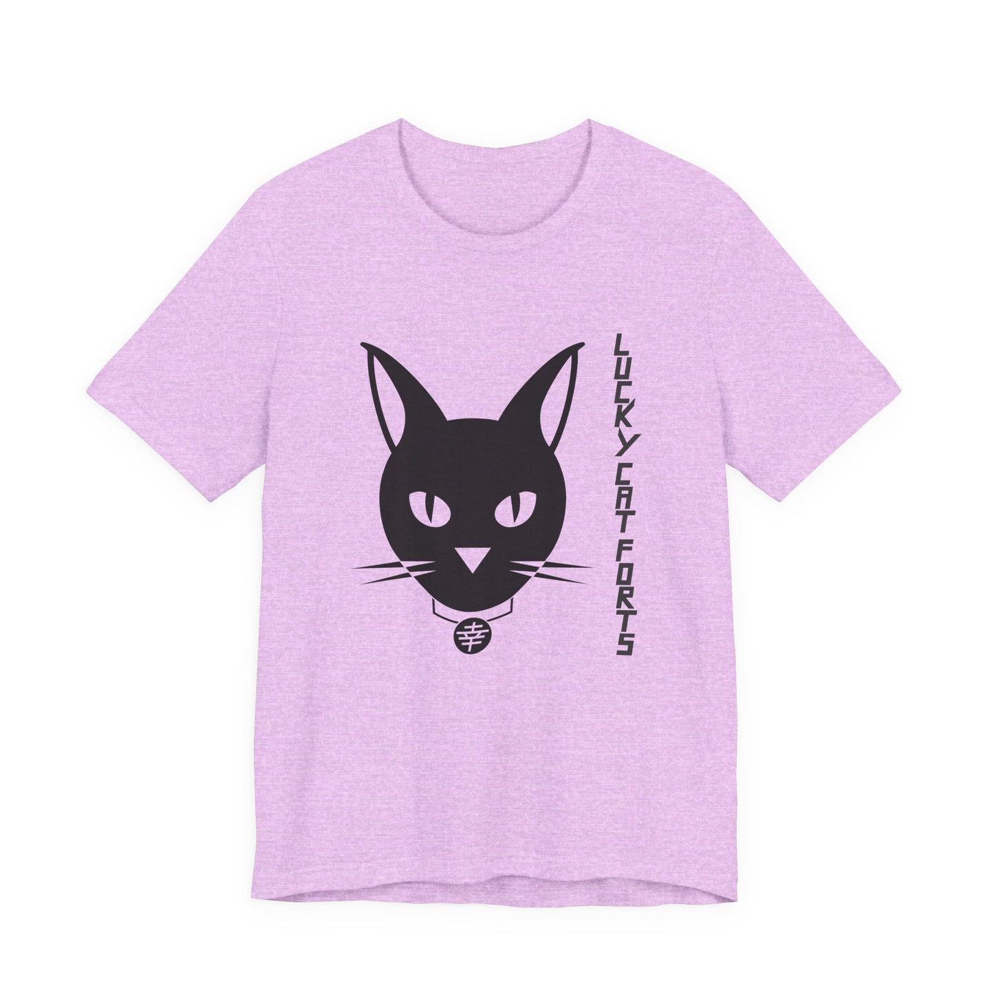 Lucky Cat Jersey Tee - Unisex, Cat Lover Shirt, Casual Gift, Fun Everyday Wear, Lucky Charm Apparel