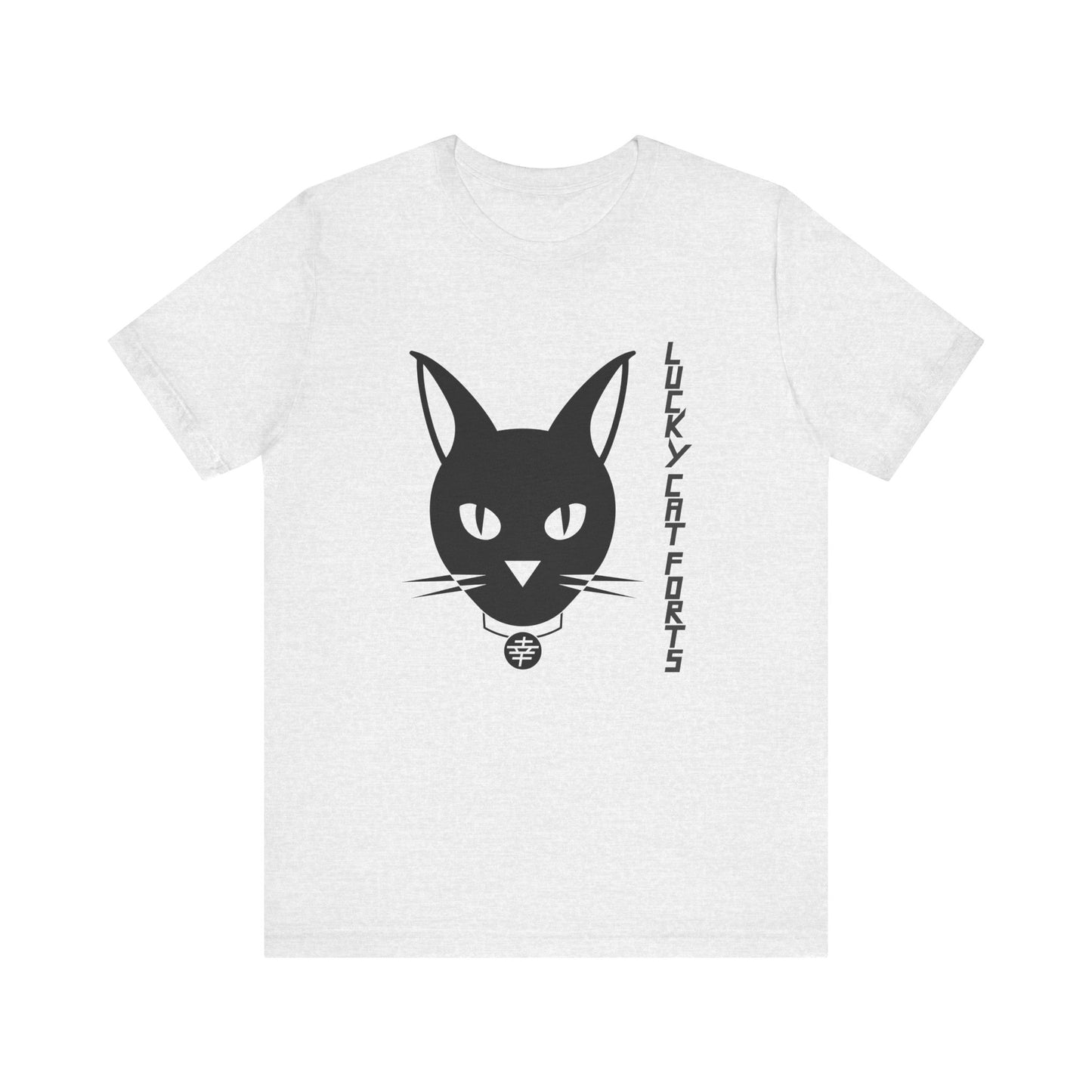 Lucky Cat Jersey Tee - Unisex, Cat Lover Shirt, Casual Gift, Fun Everyday Wear, Lucky Charm Apparel