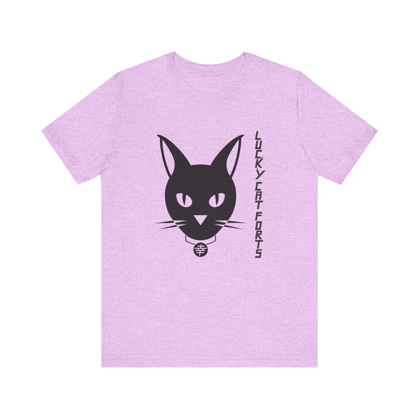 Lucky Cat Jersey Tee - Unisex, Cat Lover Shirt, Casual Gift, Fun Everyday Wear, Lucky Charm Apparel