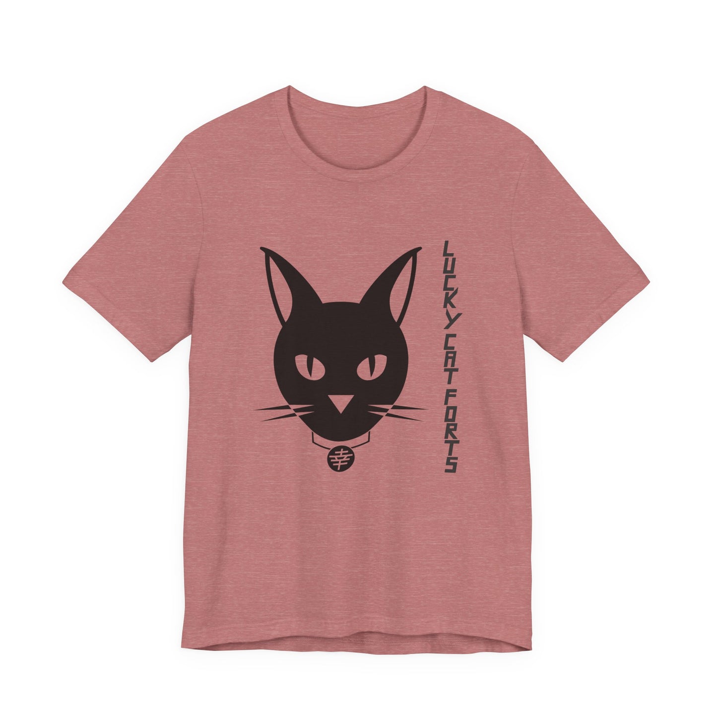 Lucky Cat Jersey Tee - Unisex, Cat Lover Shirt, Casual Gift, Fun Everyday Wear, Lucky Charm Apparel